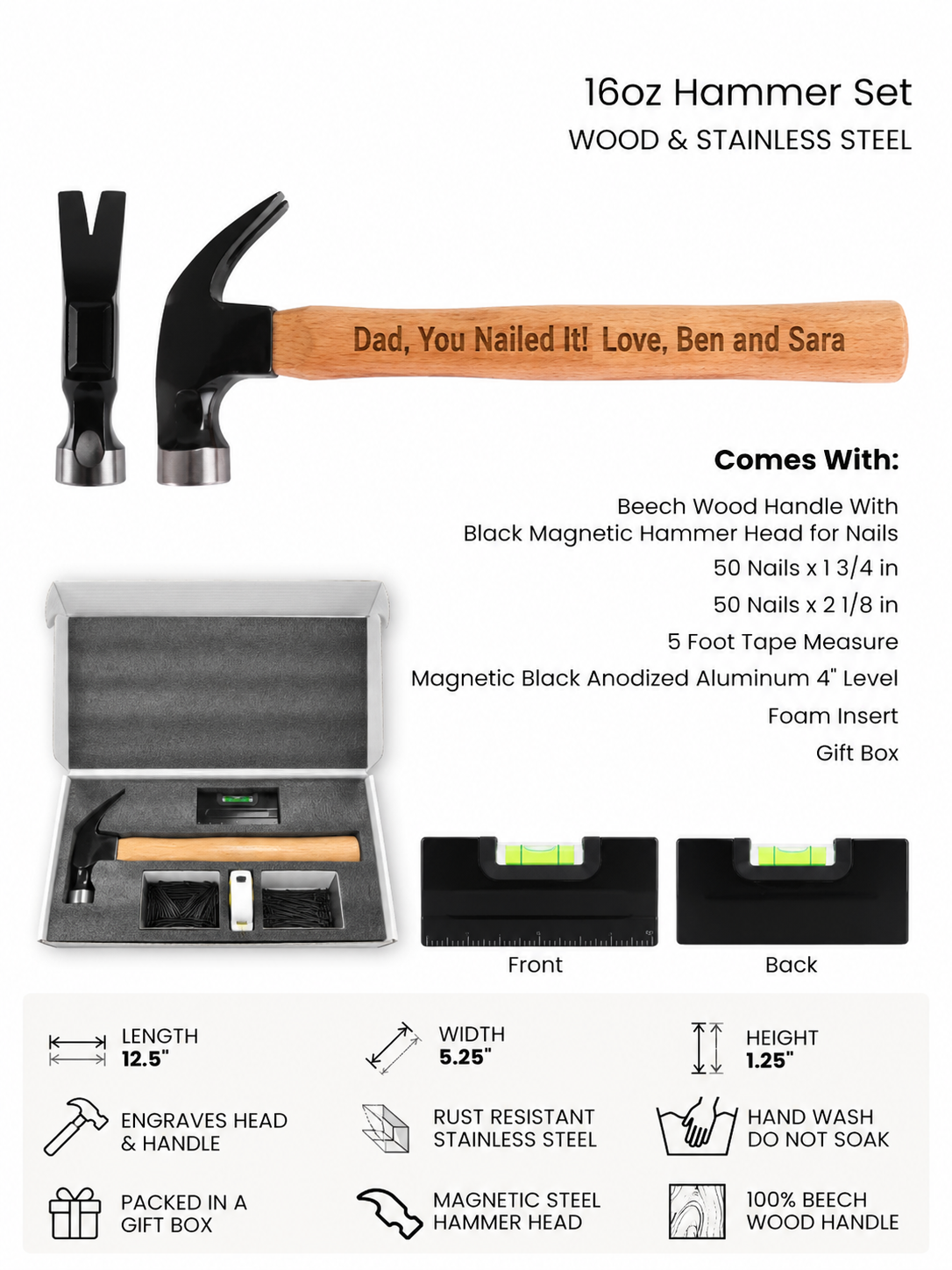 Custom Hammer Gift Set