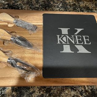 Slate Cheese Board with Utensils