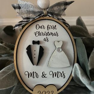 Our First Christmas as Mr & Mrs Ornament