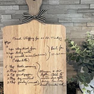 Engraved Recipe Cutting Board